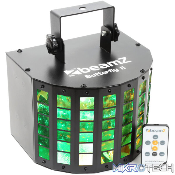 153713B_1 Beamz Butterfly Ii Led Mini Derby 6X 3W Rgbawuvp - Image 1