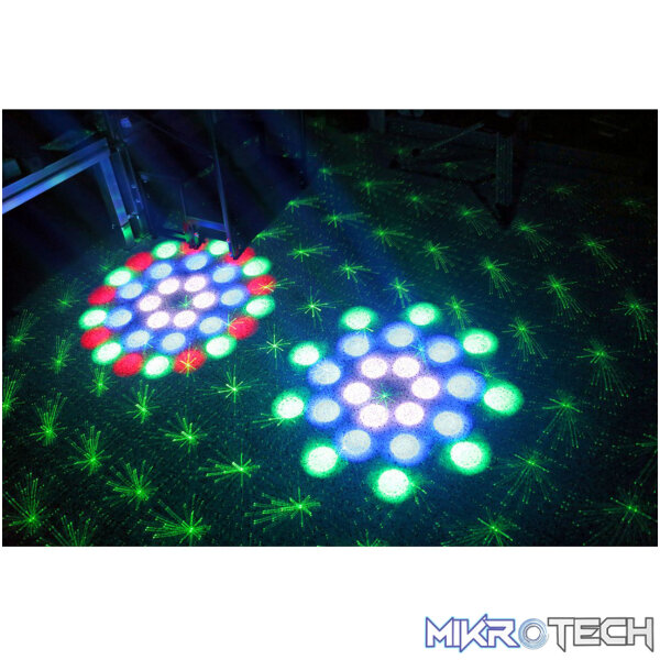 Beamz Terminator Iv Led Double Moon With Laser And Strobe 12X 1W Rgbw - Image 8