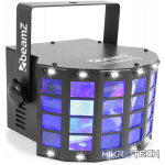 Beamz Led Butterfly With Strobe 3X 3W Rgbw