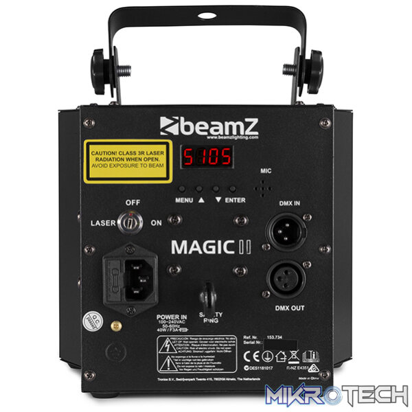 Beamz Magic2 Derby With Laser Rg And Strobe 9X 3W Rgbawuvp - Image 6