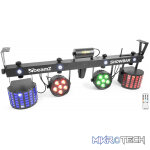 Beamz Led Showbar With Par Butterfly Laser And Strobe 4X 1W Led 12X 8W Rgbwuv