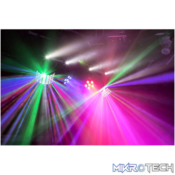 Beamz Led Showbar With Par Butterfly Laser And Strobe 4X 1W Led 12X 8W Rgbwuv - Image 8