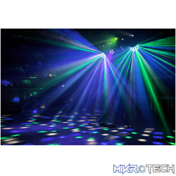 Beamz Led Showbar With Par Butterfly Laser And Strobe 4X 1W Led 12X 8W Rgbwuv - Image 9
