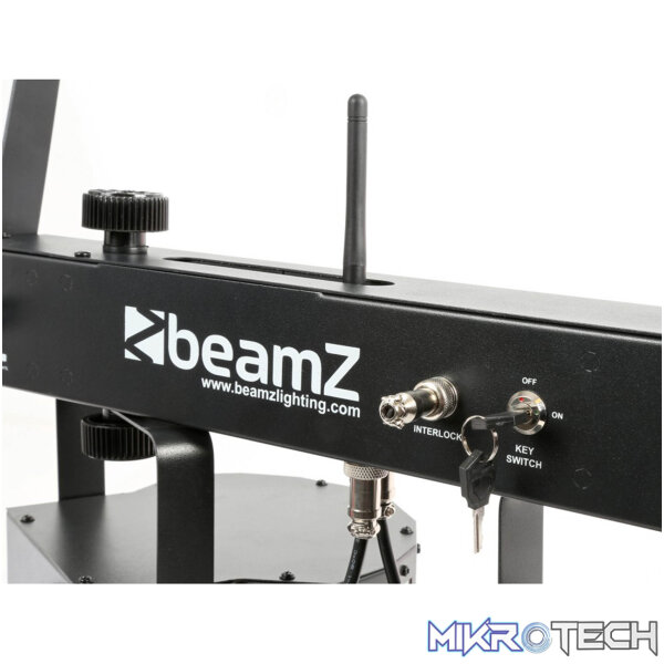 Beamz Led Showbar With Par Butterfly Laser And Strobe 4X 1W Led 12X 8W Rgbwuv - Image 4