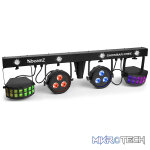 Beamz Showbar Free With Par Derby And Strobe 4X 1W Led 6X 4W Rgbw