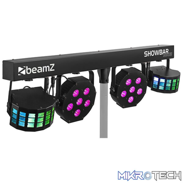 Beamz Sb02 Led Showbar With Derby And Par 8X 4W Battery Rgbw - Image 2