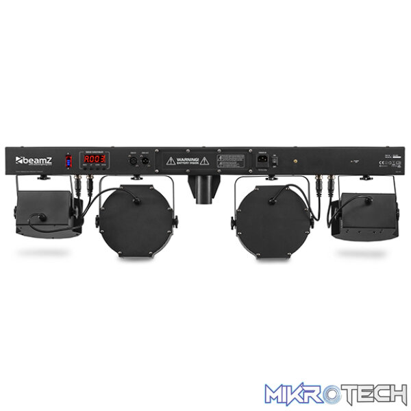 Beamz Sb02 Led Showbar With Derby And Par 8X 4W Battery Rgbw - Image 6