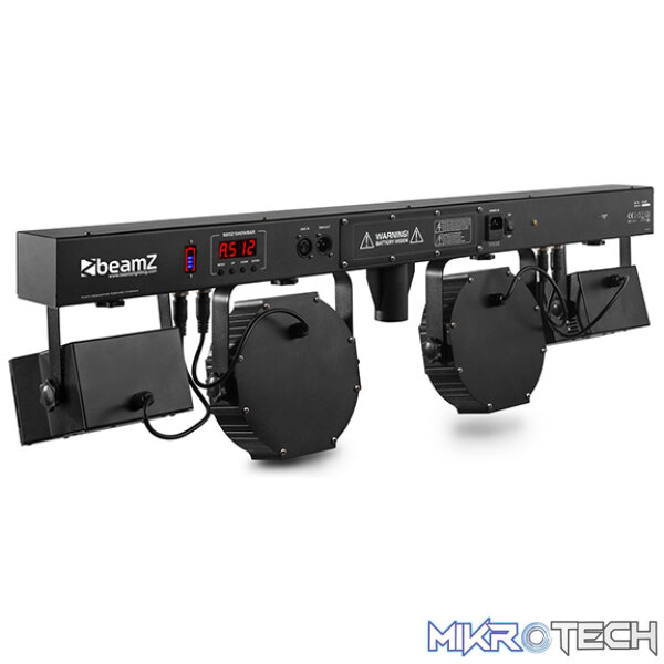 Beamz Sb02 Led Showbar With Derby And Par 8X 4W Battery Rgbw - Image 7