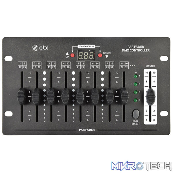 Qtx - Par Fader Dmx Lighting Controller 32 Channel - Image 2