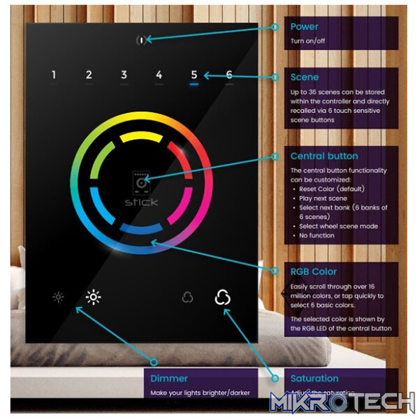 Beamz - Stick-Cw4 Wifi Dmx Wall Mount Interface - Image 9