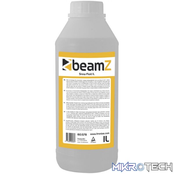 160578B Beamz - Fsnf1 Snow Fluid 1L - Image 1