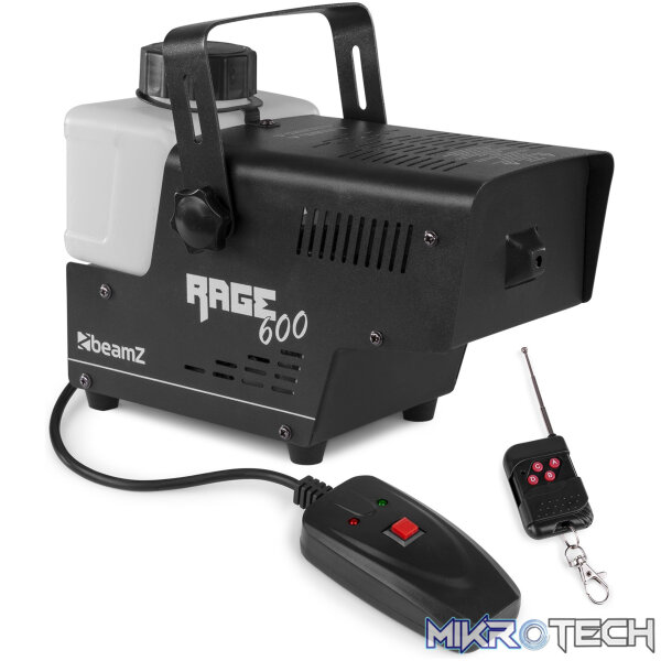 160702B_1 Beamz - Rage600 Smoke Machine With Wireless Remote - Image 1