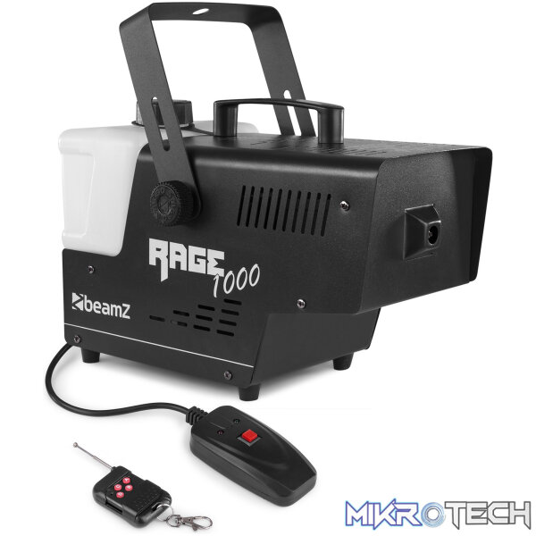 160710B_1 Beamz - Rage1000 Smoke Machine With Wireless Controller - Image 1
