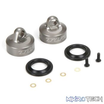 16mm Bleeder Shock Caps Aluminum (2): 8
