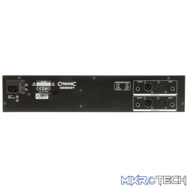 Citronic - Ceq231 Dual 31-Band Graphic Eq - Image 3