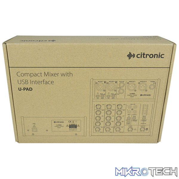 Citronic - Qtx - U-Pad Compact Music Mixer Usb Interface - Image 6