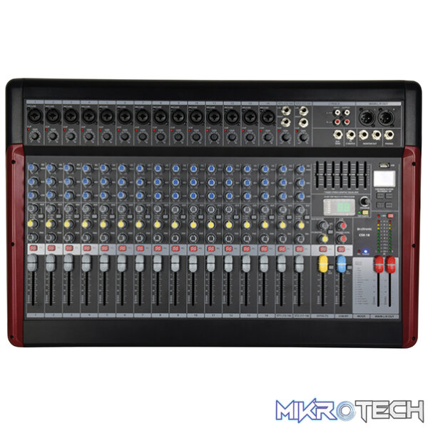 170885CT_1 Citronic - Csx-18 Music Mixer Usb/Mp3/Bt With Dsp And Recorder - Image 1