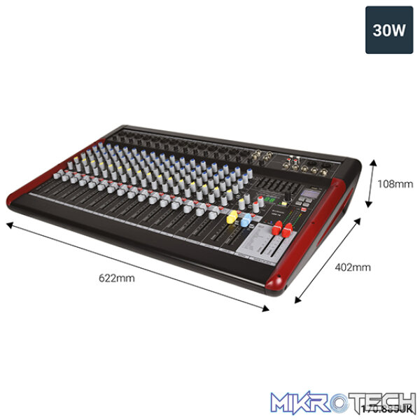 Citronic - Csx-18 Music Mixer Usb/Mp3/Bt With Dsp And Recorder - Image 4
