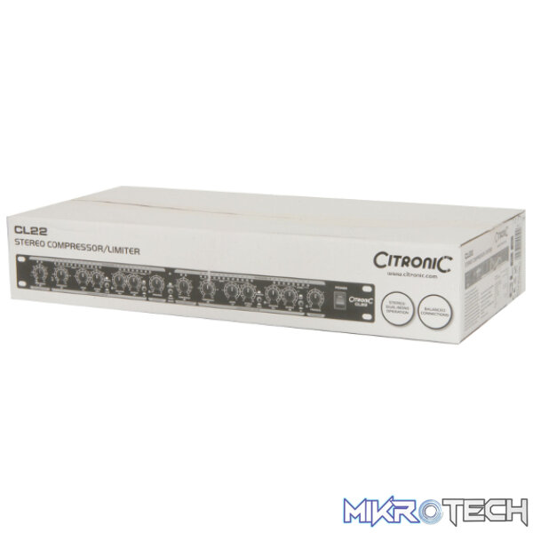 Citronic - Cl22 Stereo Compressor / Limiter / Gate - Image 4