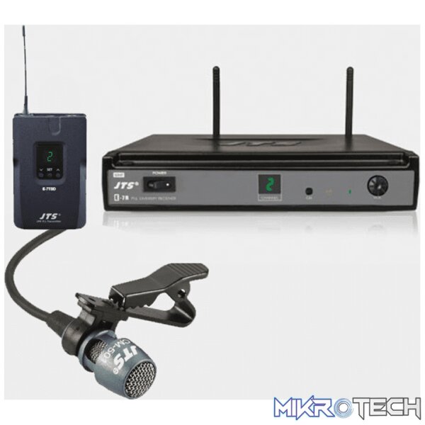 171.965JTS_2 Jts - E-7R/E-7Tb+Cm-501 Lapel Diversity Uhf Mic 518-542 Mhz - Image 1