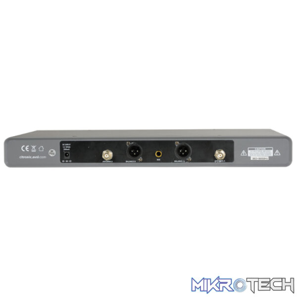 Citronic - Chord -  Ru210-H Tuneable Dual Uhf Handheld Microphone System - Image 4