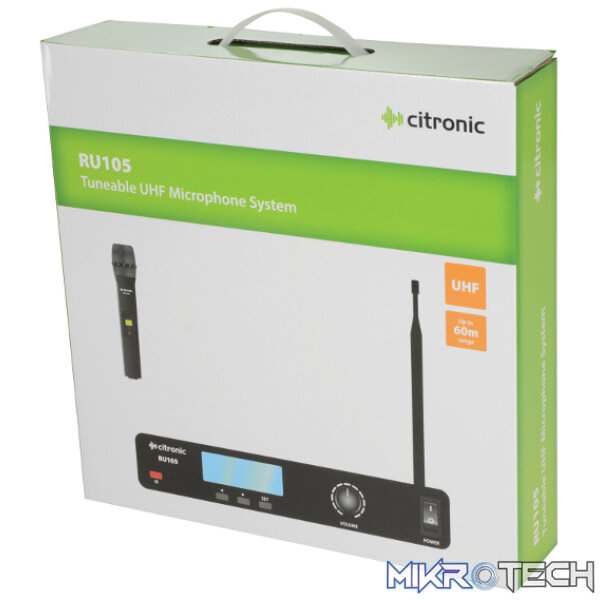 Citronic - Ru105-H Tuneable Uhf Handheld Microphone System - Image 8