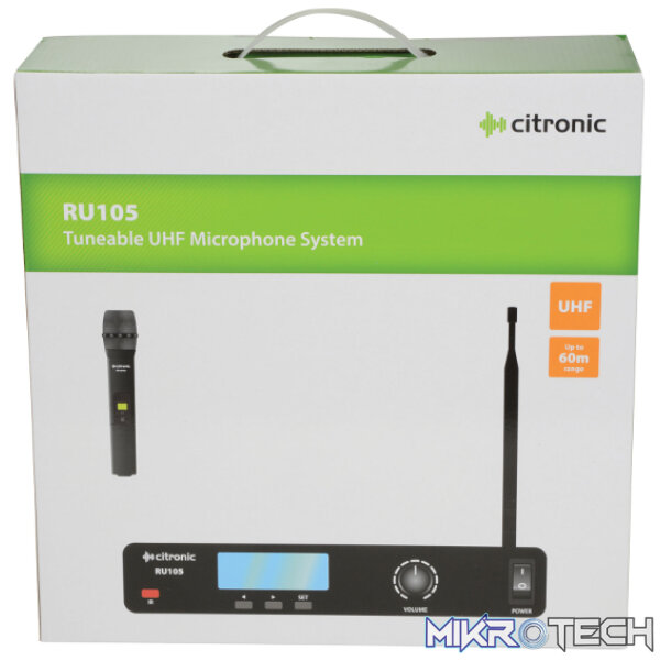 Citronic - Ru105-H Tuneable Uhf Handheld Microphone System - Image 9