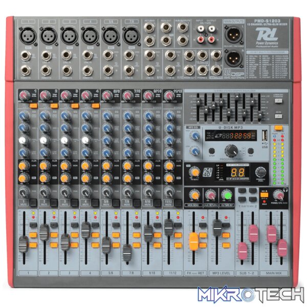 Power Dynamics - Pdm-S1203 Stage Mixer12-Chan Dsp/Mp3 - Image 2