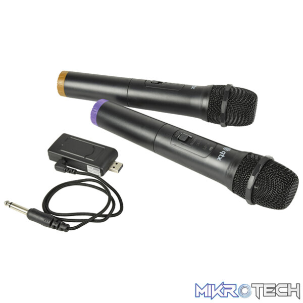 Qtx - U-Mic-863.2+864.8 Dual Usb Handheld Mic Uhf Wireless System - Image 2