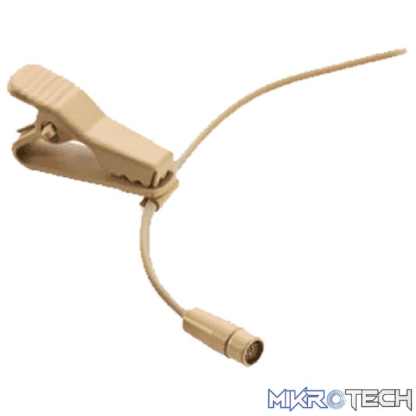 171801JTS_1 Jts - Cm-125Ifc4 Sub-Miniature Lapel Microphone Beige With 4 Pin Mini Xlr - Image 1