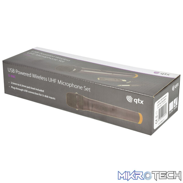 Qtx - U-Mic-864.8 Wireless Set - Usb Powered Handheld Uhf Microphone - Image 7
