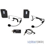 Qtx - U-Mic-863.2+864.8-N Dual Usb Neckband Mic Uhf Wrls System  863.2+864.8Mhz