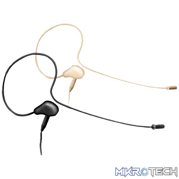 171825JTS_1 Jts - Cm-8015Fc4 Sub-Miniature Omni Directional Earhook Microphone Beige With 4 Pin Mini Xlr - Image 1