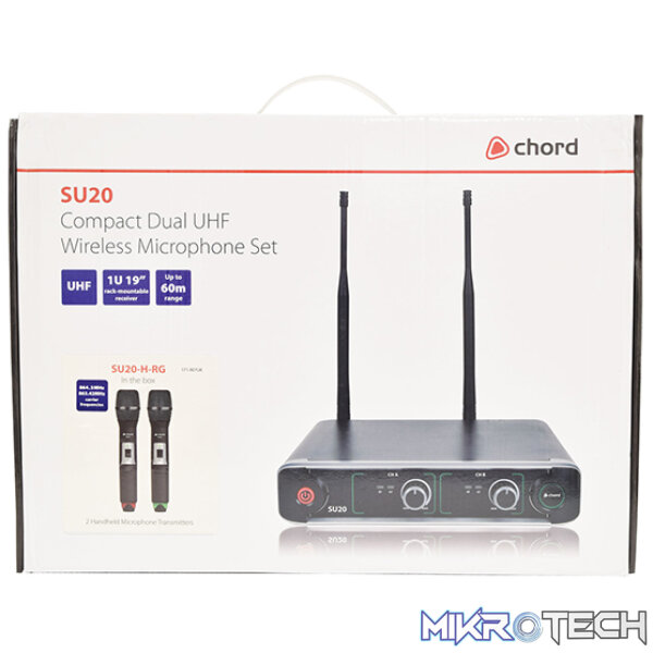 Chord - Su20-H-Rg Compact Dual Handheld Uhf Microphone Sets - Image 5