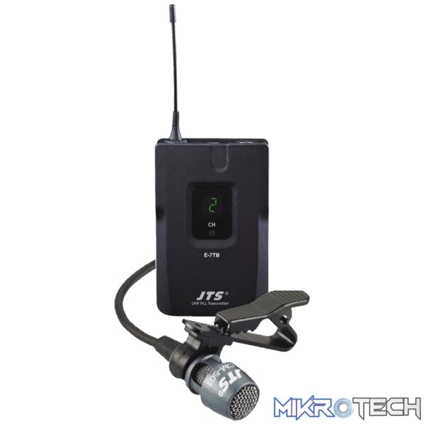 171967JTS_1 Jts E-7Tb+Cm-501 Uhf Replacement Lapel Diversity Mic 518-542 Mhz - Image 1