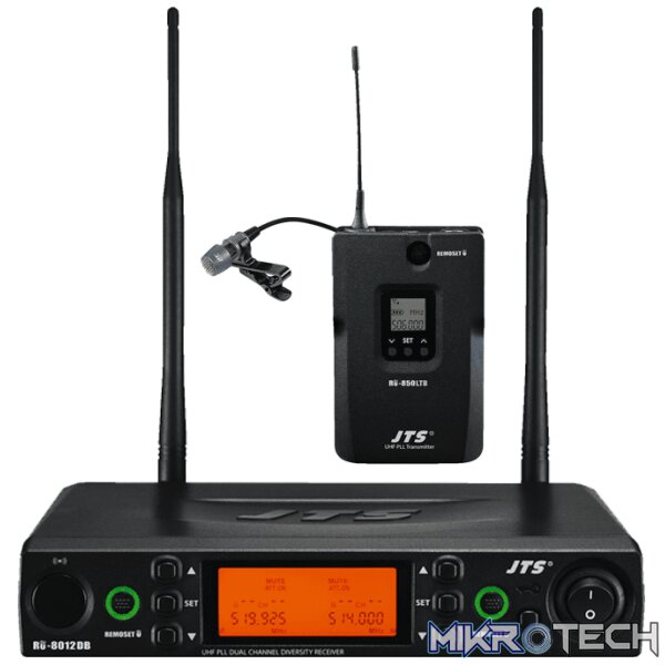 171986JTS_1 Jts - Ru-8012Db/Ru-850Ltb+Cm-501 Uhf Dual Lapel True Diversity Mic 614-650 Mhz - Image 1