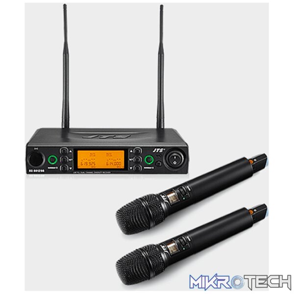 171987JTS_2 Jts - Ru-8012Db/Ru-850Lth Dual Handheld Diversity Uhf Mic 614-650Mhz - Image 1
