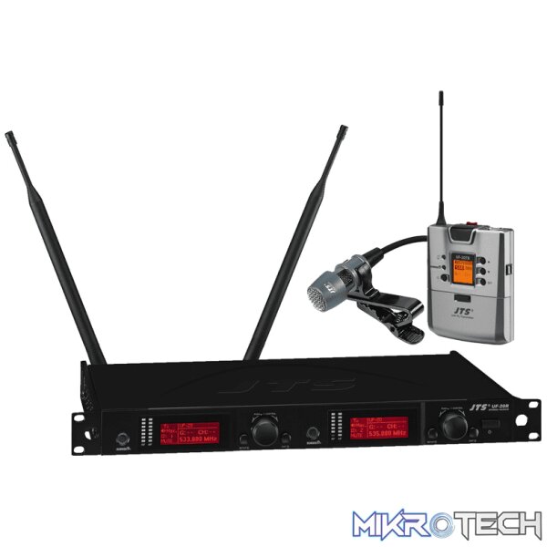 171996JTS_1 Jts - Uf-20R/Uf-20Tb+Cm-501 Uhf Dual Lapel True Diversity Mic 624-694 Mhz - Image 1