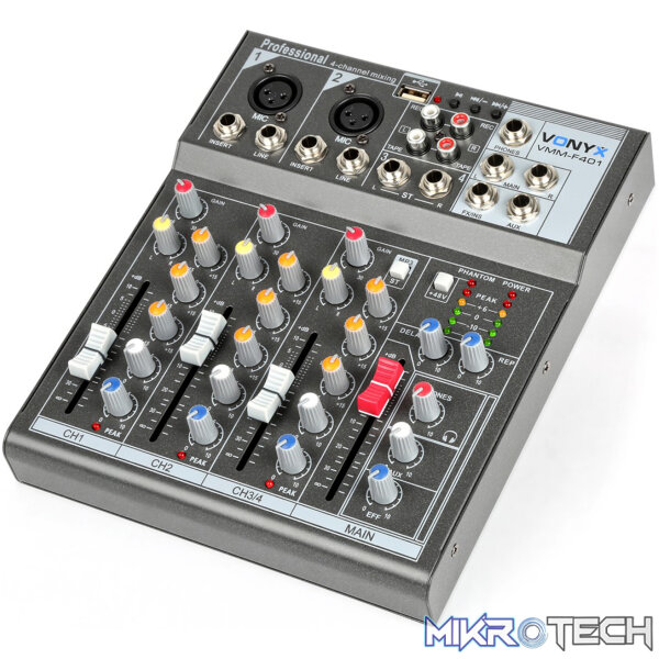 Vonyx - Vmm-F401 Music Mixer Wth Mp3/Usb - Image 3