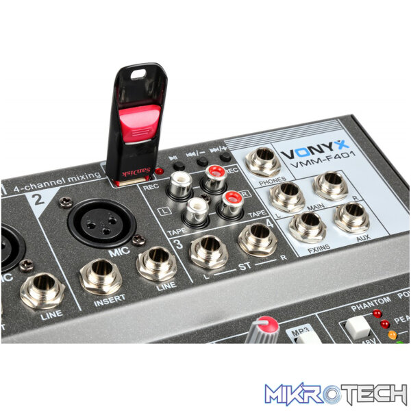 Vonyx - Vmm-F401 Music Mixer Wth Mp3/Usb - Image 4