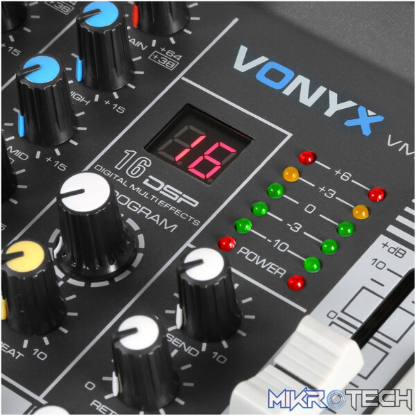 Vonyx - Vmm-K402 Music Mixer Wth Dsp/Bt/Mp3/Usb/Rec - Image 5