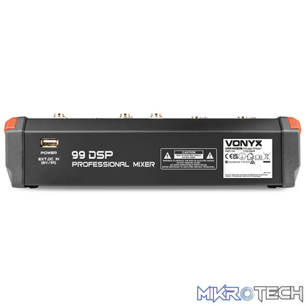 Vonyx - Vm-Kg06 6Ch Music Mixer Bt/Mp3/Usb/Dsp Record - Image 2