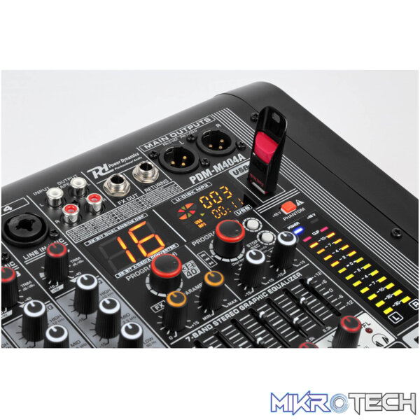 Power Dynamics - Pdm-M404A Powered Music Mixer - Image 3