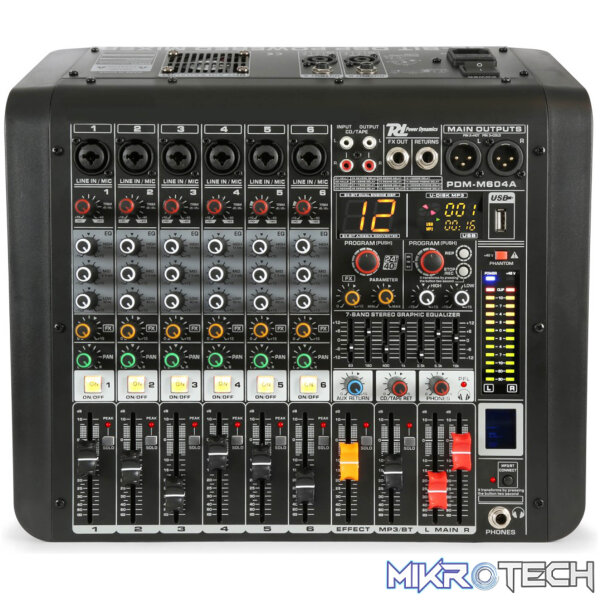 Power Dynamics - Pdm-M604A Powered Music Mixer - Image 2