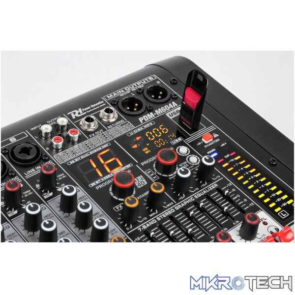 Power Dynamics - Pdm-M604A Powered Music Mixer - Image 3
