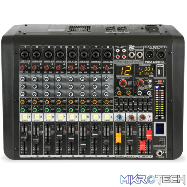 Power Dynamics - Pdm-M804A Powered Music Mixer - Image 2