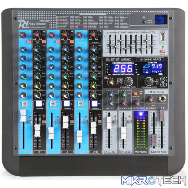 Power Dynamics - Pdm-S804 Stage Mixer With Dsp/Bt/Usb/Mp3 - Image 2