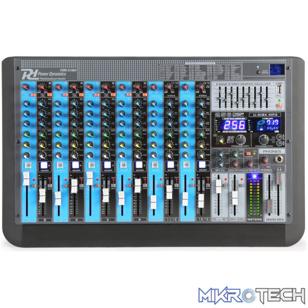 Power Dynamics - Pdm-S1604 Stage Mixer With Dsp/Bt/Usb/Mp3 - Image 2