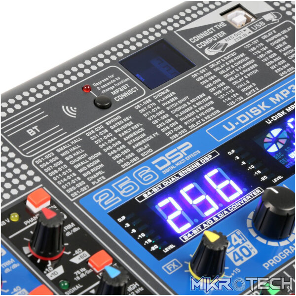 Power Dynamics - Pdm-S2004 Stage Mixer Stage Mixer With Dsp/Bt/Usb/Mp3 - Image 4
