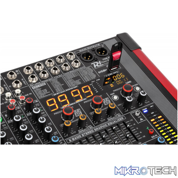 Power Dynamics - Pdm-S804A Powered Stage Mixer With Dsp/Bt/Usb/Mp3 - Image 2
